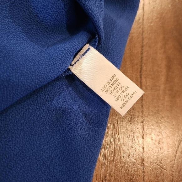 Sugar candy mountain Sabine Royal Blue 3/4 Sleeve sheath eyelet Mini DRESS M - Picture 4 of 10